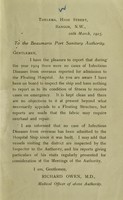 view [Report 1924] / Beaumaris Port Health Authority.