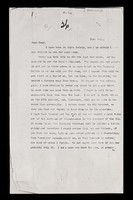 view Photocopy of letter (1905) from Sir David Bruce to the Sleeping Sickness Commission in Uganda re difficulties with the trypanosomiasis research