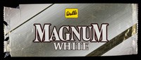 view Magnum White : the creamiest vanilla dairy ice cream luxuriously dipped in white Belgian chocolate / Wall's Ice Cream Ltd.