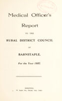 view [Report 1937] / Medical Officer of Health, Barnstaple (Union) R.D.C.