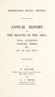 view [Report 1961] / Medical Officer of Health, Barnstaple (Union) R.D.C.