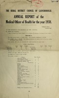 view [Report 1938] / Medical Officer of Health, Gainsborough R.D.C.