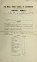 view [Report 1940] / Medical Officer of Health, Gainsborough R.D.C.