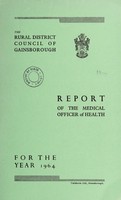 view [Report 1964] / Medical Officer of Health, Gainsborough R.D.C.