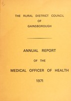 view [Report 1971] / Medical Officer of Health, Gainsborough R.D.C.