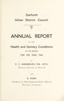 view [Report 1942] / Medical Officer of Health, Garforth U.D.C.