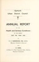 view [Report 1943] / Medical Officer of Health, Garforth U.D.C.