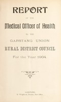 view [Report 1904] / Medical Officer of Health, Garstang (Union) R.D.C.