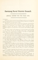 view [Report 1909] / Medical Officer of Health, Garstang (Union) R.D.C.