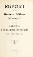 view [Report 1910] / Medical Officer of Health, Garstang (Union) R.D.C.