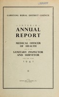 view [Report 1941] / Medical Officer of Health, Garstang (Union) R.D.C.