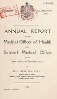 view [Report 1944] / Medical Officer of Health, Gillingham (Kent) Borough.