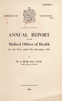 view [Report 1945] / Medical Officer of Health, Gillingham (Kent) Borough.