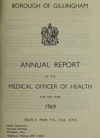 view [Report 1969] / Medical Officer of Health, Gillingham (Kent) Borough.