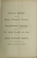 view [Report 1894] / Medical Officer of Health, Glanford Brigg (Union) R.D.C.