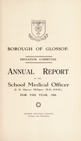 view [Report 1924] / School Medical Officer of Health, Glossop Borough.