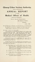 view [Report 1922] / Medical Officer of Health, Glossop Borough.