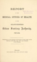 view [Report 1876] / Medical Officer of Health, Gloucester City & Port.