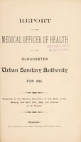 view [Report 1881] / Medical Officer of Health, Gloucester City & Port.