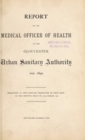 view [Report 1890] / Medical Officer of Health, Gloucester City & Port.