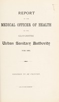 view [Report 1895] / Medical Officer of Health, Gloucester City & Port.