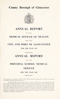 view [Report 1969] / Medical Officer of Health, Gloucester City & Port.