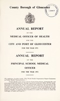 view [Report 1971] / Medical Officer of Health, Gloucester City & Port.