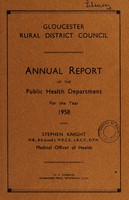 view [Report 1958] / Medical Officer of Health, Gloucester R.D.C.