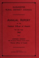 view [Report 1965] / Medical Officer of Health, Gloucester R.D.C.