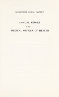 view [Report 1970] / Medical Officer of Health, Gloucester R.D.C.