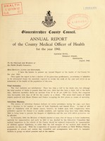 view [Report 1941] / Medical Officer of Health, Gloucestershire County Council.