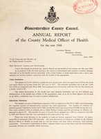 view [Report 1943] / Medical Officer of Health, Gloucestershire County Council.