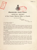 view [Report 1944] / Medical Officer of Health, Gloucestershire County Council.