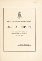 view [Report 1952] / Medical Officer of Health, Gloucestershire County Council.