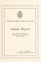 view [Report 1956] / Medical Officer of Health, Gloucestershire County Council.