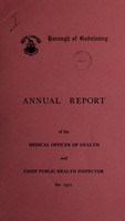 view [Report 1971] / Medical Officer of Health, Godalming Borough.