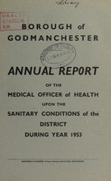 view [Report 1953] / Medical Officer of Health, Godmanchester Borough.