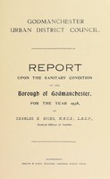 view [Report 1938] / Medical Officer of Health, Godmanchester U.D.C.