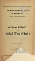 view [Report 1910] / Medical Officer of Health, Godstone R.D.C.