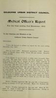 view [Report 1913] / Medical Officer of Health, Golborne U.D.C.