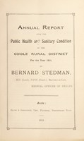 view [Report 1911] / Medical Officer of Health, Goole R.D.C.