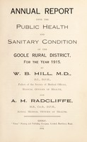 view [Report 1915] / Medical Officer of Health, Goole R.D.C.