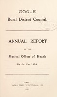 view [Report 1925] / Medical Officer of Health, Goole R.D.C.