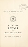 view [Report 1925] / Medical Officer of Health, Gosforth U.D.C.
