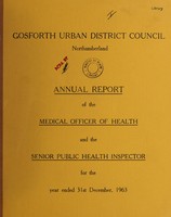 view [Report 1963] / Medical Officer of Health, Gosforth U.D.C.