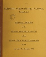 view [Report 1965] / Medical Officer of Health, Gosforth U.D.C.