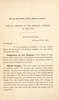 view [Report 1904] / Medical Officer of Health, Grange-over-Sands U.D.C.
