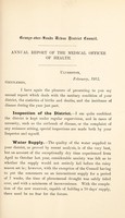 view [Report 1911] / Medical Officer of Health, Grange-over-Sands U.D.C.