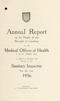 view [Report 1936] / Medical Officer of Health, Grantham Borough.