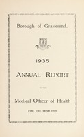 view [Report 1935] / Medical Officer of Health, Gravesend Borough.